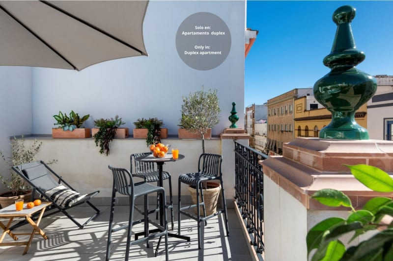La Sillería de Triana - Dúplex 2 Dormitorios con Jacuzzi en Terraza Privada (7)